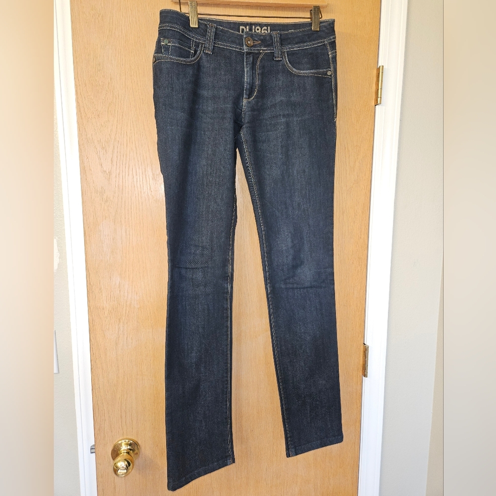 DL1961 Women's Tory Slim Straight India Ink Jeans
